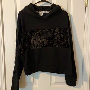 PINK Victoria’s Secret cropped hoodie.